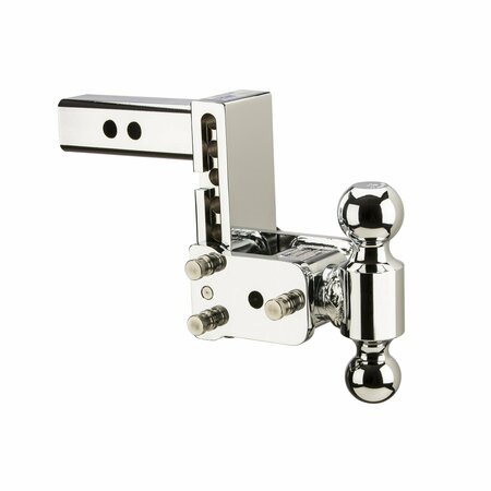 B&W TOWING B&W Tow And Stow Dual Ball 2 Adj Ball Mount 5 Drop/5-1/2 Rise, Chrome TS10037C